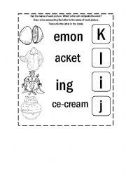 English Worksheet: Complete the word