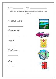 English Worksheet: Street/City vocabulary