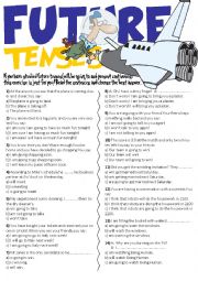 Future Tenses Exercises(Will,Be going to and Present continuous)
