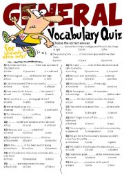 General Vocabulary Quiz 