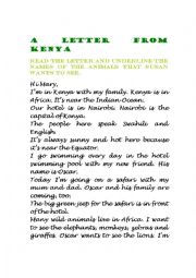 A letter from Kenya