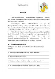 English Worksheet: A rich life