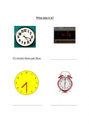 English Worksheet: What time is it?