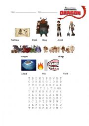 English Worksheet: How to train your dragon