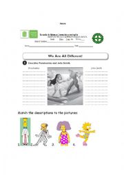 English Worksheet: Diversity ( Working with Adjectives) 