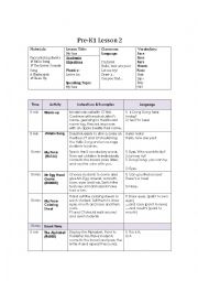 English Worksheet: ORIENTATION Pre-K