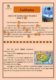 English Worksheet: Tall tales