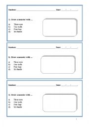 English Worksheet:       Parts of the body