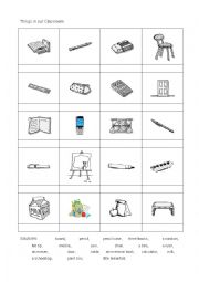 English Worksheet: Classroom English