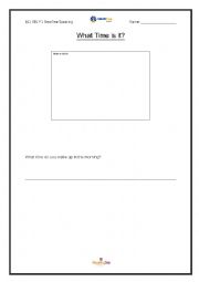 English Worksheet: Learning how to tell the time!