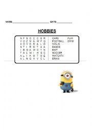 English Worksheet: Hobbies