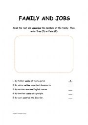 English Worksheet: Jobs