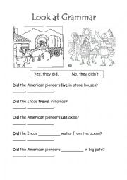 English Worksheet: Past Simple Questions regular verbs