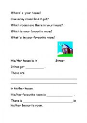 English Worksheet: Your house