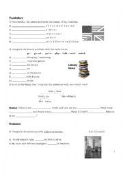 English Worksheet: test