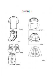 English Worksheet: Clothes