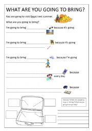 English Worksheet: Where are they going to bring?