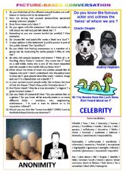 Picture-based conversation : topic 44 - celebrity vs anonimity