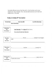 English Worksheet: Past Tense