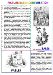 Picture-based conversation : topic 46 - tales vs fables