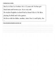 English Worksheet: Hue Les brother