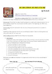 English Worksheet: The True Story of the 3 Little Pigs