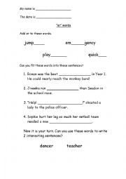 English Worksheet: Presentations