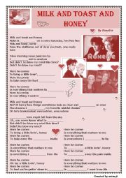 Roxette - Milk and Toast and Honey (song worksheet)