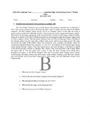  revision paper for pre- intermediate students