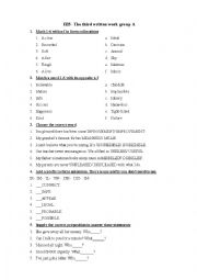 English Worksheet: Headway upper intermediate Unit 4 Test 2