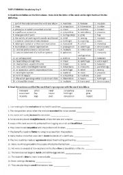 English Worksheet: TOEFL Formula 3 Day 3