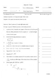 English Worksheet: english test paper