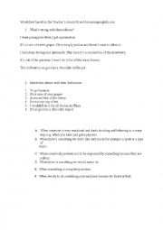 English Worksheet: The Teachers idioms