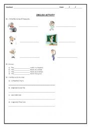 English Worksheet: Jobs