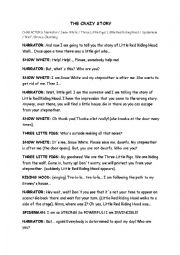 English Worksheet: Crazy Story