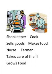 English Worksheet: Jobs and Occupations