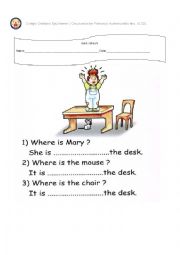 English Worksheet: part of the house