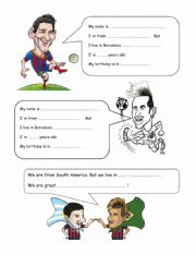 FIFA World Cup - Messi and Neymar- personal info