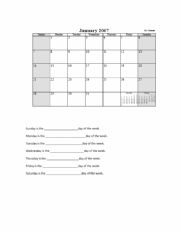 English Worksheet: Dates, Ordinal Numbers