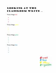 English Worksheet: learning colours