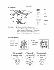 English Worksheet: Our Body