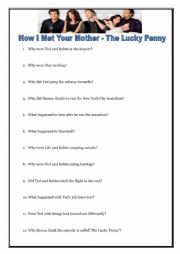 English Worksheet: Third Conditional with an episode of HIMYM with Fate and Destiny