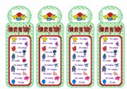 Bookmarks Mr Men and Little Miss