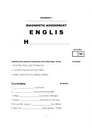 Secondary / Grade 7 Diagnostic Assessment
