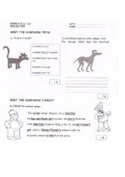 English Worksheet: Children Test 1