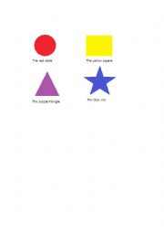 English Worksheet: The color figures