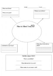 English Worksheet: Meet The ALT Self-Intro Listening Comprehension Worksheet (Level JHS 3rd Year)