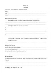 English Worksheet: Amreeka trailer comprehension