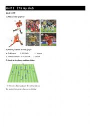 English Worksheet: Kick Off