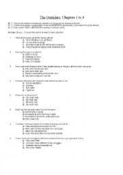 English Worksheet: The Outsiders Ch 1-4